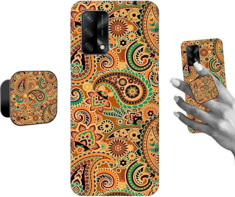 COBIERTAS Back Cover for Oppo F19s  (Multicolor, Cases with Holder, Pack of: 2)