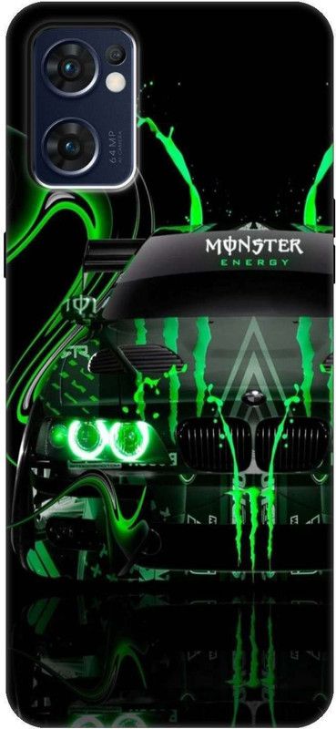 Abuy Back Cover for Oppo Reno 7 5G  (Black, Green, Silicon)