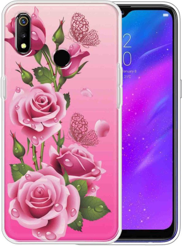 Vascase Back Cover for Realme 3, 3i  (Multicolor, Dual Protection, Silicon)