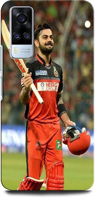 GRAFIQE Back Cover for Vivo Y31 V2036 VIRAT, KOHLI, INDIA, CRICKET, PLAYER, SPORTS, ROYAL CHALLENGERS  (Multicolor, Shock Proof, Pack of: 1)