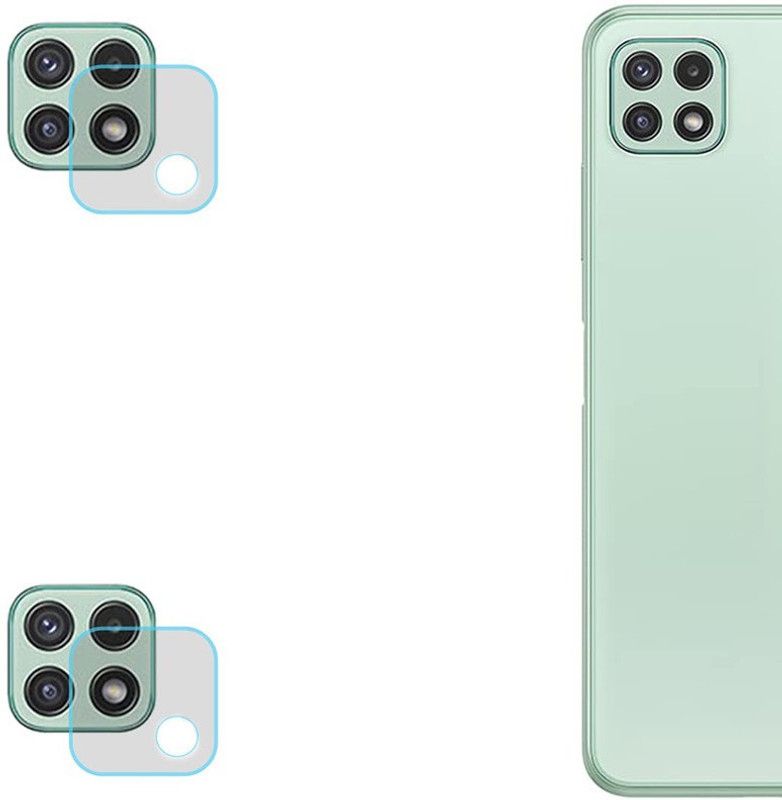 Transparent Back Camera Lens Glass Protector for Fii Samsung Galaxy A22 5G  (Pack of: 2)