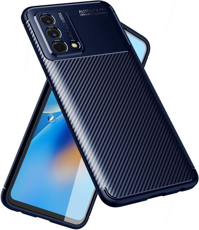 Golden Sand Back Cover for OPPO F19, Oppo F19s  (Blue, Shock Proof, Pack of: 1)