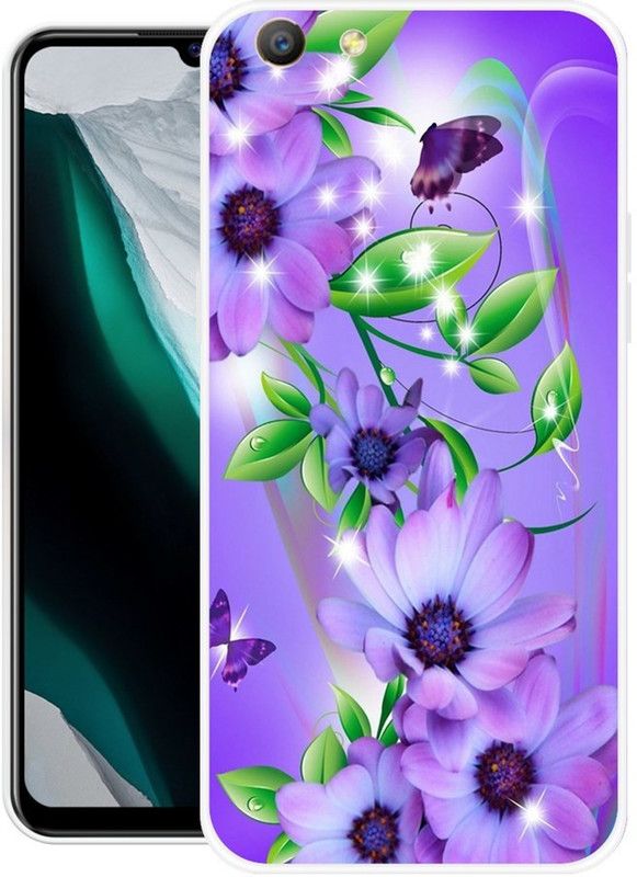 KUDI Back Cover for Oppo A57  (Blue, Green, Grip Case, Silicon, Pack of: 1)