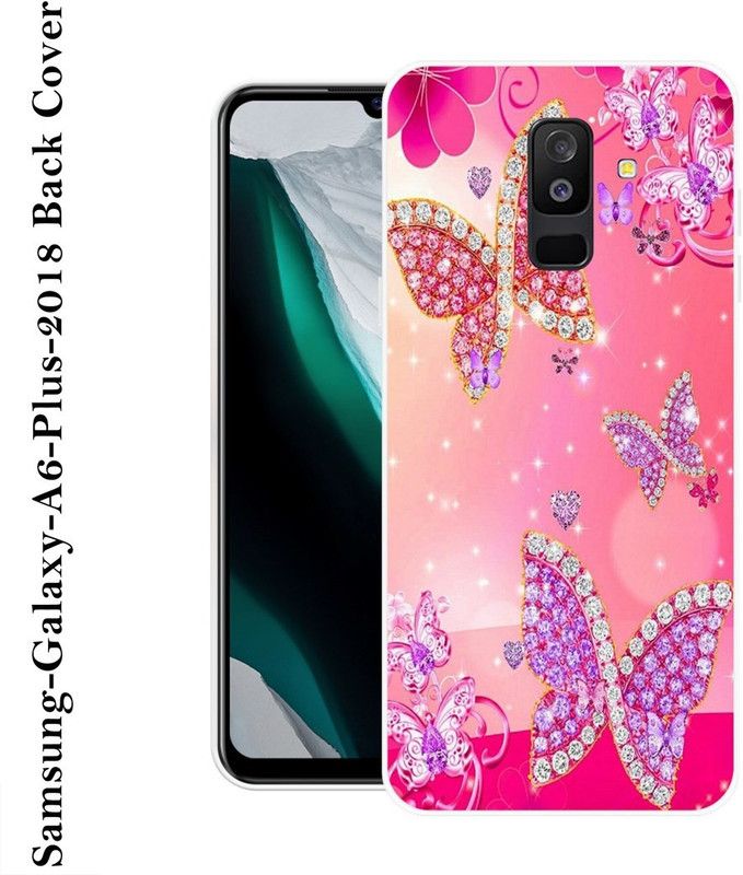 SHIVKUDI Back Cover for Samsung Galaxy J8, Samsung Galaxy A6 Plus  (Pink, Grip Case, Silicon)