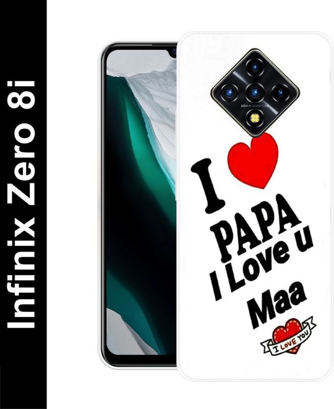 Aabra Back Cover for Infinix Zero 8i  (White, Flexible, Silicon, Pack of: 1)