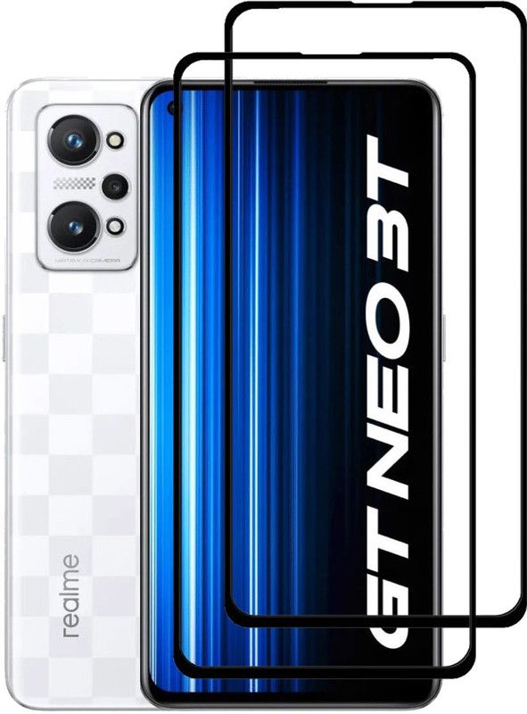 NSTAR Edge To Edge Tempered Glass for Realme GT Neo 3T  (Pack of 2)