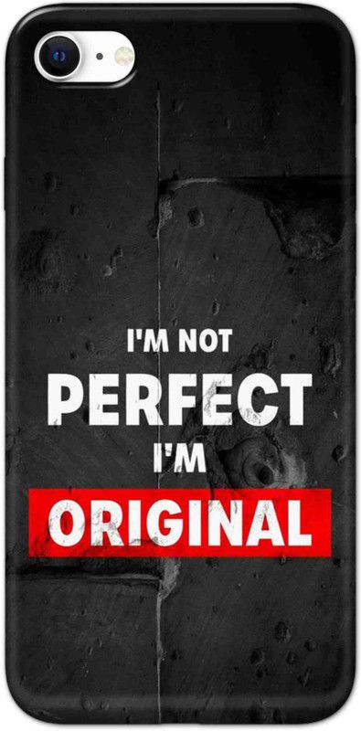 NDCOM Back Cover for iPhone SE (2020) I Am Original Printed  (Multicolor, Hard Case, Pack of: 1)