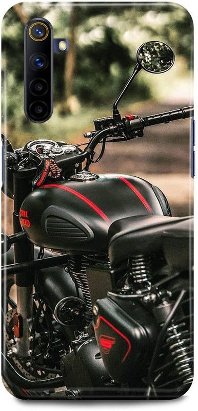 JUGGA Back Cover for Realme 6, RMX2001, ROYAL, ENFIELD, BULLET, CLASSIC, BIKE, LOVER, RACER  (Grey, Hard Case, Pack of: 1)