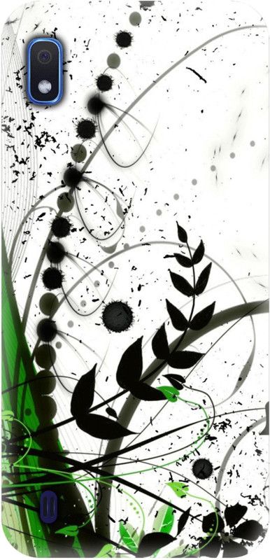 Smutty Back Cover for Samsung Galaxy A10, SM-A105F, SM-A105G - White Floral Print  (Multicolor, Hard Case, Pack of: 1)