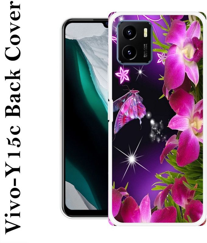 Sswastik Back Cover for Vivo Y15c  (Pink, Grip Case, Silicon, Pack of: 1)