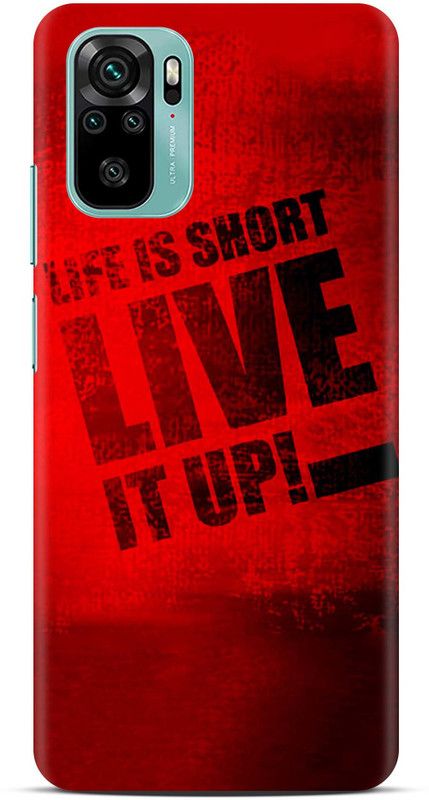 Sankee Back Cover for Redmi Note 10  (Red, Hard Case)