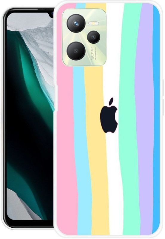 Krtagy Back Cover for Realme C35  (Multicolor, Dual Protection, Silicon)