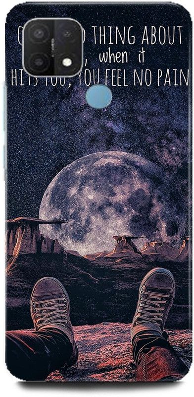 Afterglow Back Cover for Oppo A15s ALONE, BOY, MOON, NATURE, TREE, BEAUTIFUL  (Multicolor, Shock Proof, Pack of: 1)