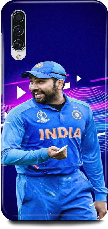 JUGGA Back Cover for SAMSUNG Galaxy A70, ROHIT, SHARMA, INDIAN, PLAYER, MUMBAI, INDIANS  (Blue, Hard Case, Pack of: 1)