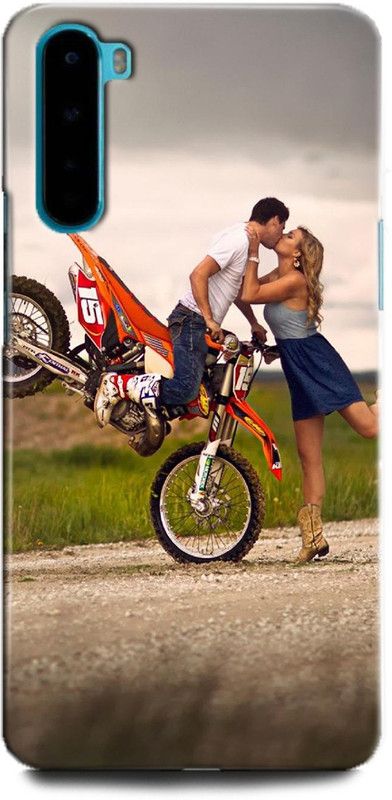 INDICRAFT Back Cover for One Plus Nord BIKE, SUPERBIKE, BIKE LOVER, LOVE, GIRL AND BOY  (Multicolor, Hard Case, Pack of: 1)
