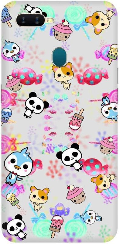 PICHKU Back Cover for OPPO A12  (Multicolor, Pack of: 1)