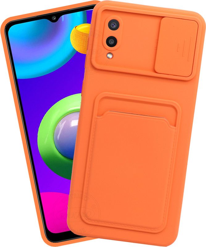VAKIBO Back Cover for Samsung Galaxy M02  (Orange, Grip Case, Pack of: 1)