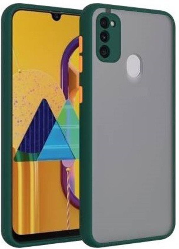 Crunk Back Cover for Infinix Smart 4, Camera Protection Case, Frosted Smoke Case  (Green, Camera Bump Protector, Pack of: 1)
