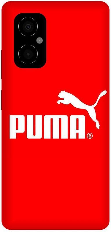 play fast Back Cover for POCO M4 5G, MZB0BRWIN, PUMA, SIGN, LOGO, EMBLEM, DESIGN  (Red, Hard Case, Pack of: 1)