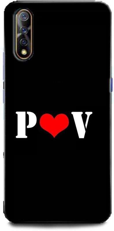 Afterglow Back Cover for Vivo Z1x P V, P LOVES V, NAME, LETTER, ALPHABET, PV LOVE, HART  (Multicolor, Shock Proof, Pack of: 1)