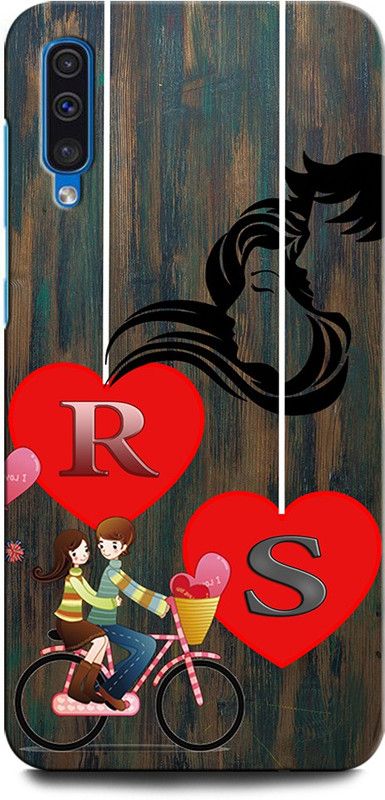ORBIQE Back Cover for SAMSUNG Galaxy A30s RS, R LOVE S, S LOVE R, R LETTER, S LETTER, RS NAME  (Multicolor, Hard Case, Pack of: 1)