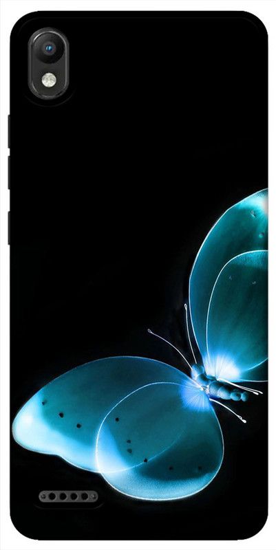 SUPER CASE Back Cover for Infinix Smart 2  (Black, Blue, Grip Case, Silicon, Pack of: 1)