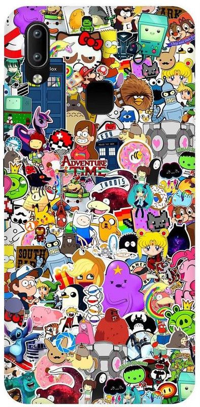 URCHIN Back Cover for Vivo Y91 Cartoon, minecraft, puzzle, cute, funny, tranding, abstract  (Multicolor, Shock Proof, Pack of: 1)