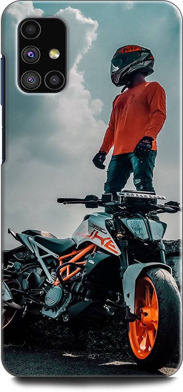 Afterglow Back Cover for SAMSUNG Galaxy M31s DUKE, KTM, BIKE, RACER, DUCK LOVE, BIKER  (Multicolor, Shock Proof, Pack of: 1)