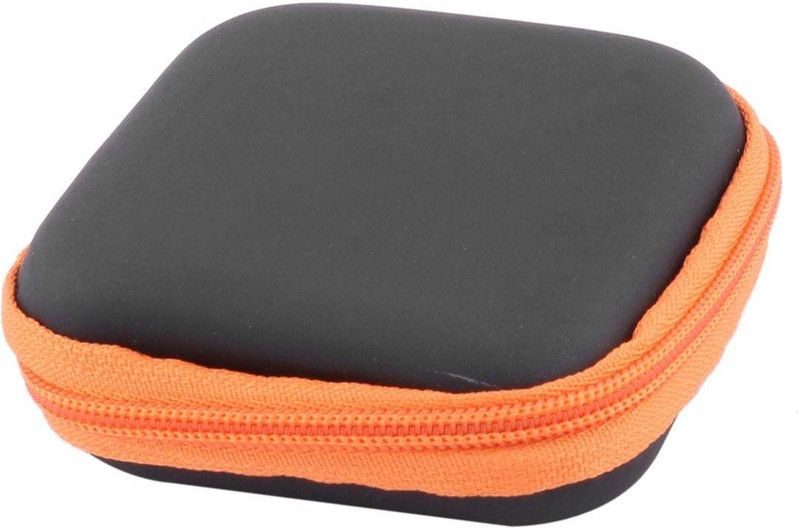CarryTrip Silicone Zipper Headphone Case  (ORANGE)