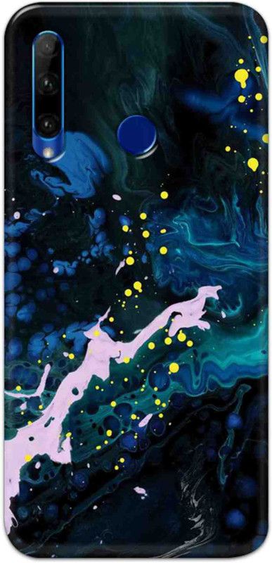 NDCOM Back Cover for Honor 10i Color Art Blue Printed  (Multicolor, Hard Case, Pack of: 1)