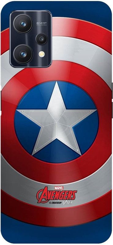 THE NARAYANA COLLECTIONS Back Cover for REALME 9 PRO- RMX3471-CAPTAIN,AMERICA,SUIT,SHIELD,AVENGERS  (Multicolor, Hard Case, Pack of: 1)