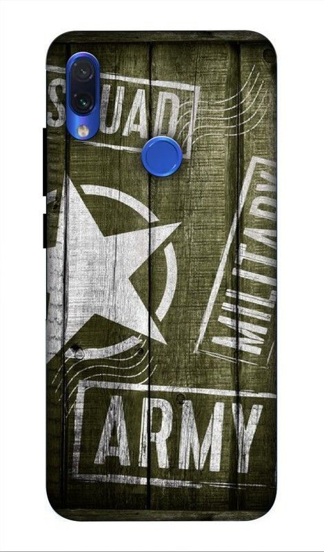 LUCKY MOBI.COM Back Cover for Mi REDMI NOTE 7 PRO ( army wallpaper) PRINTED BACK COVER  (Multicolor, Waterproof, Pack of: 1)