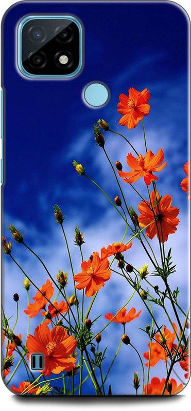 KEYCENT Back Cover for Realme C21Y, RMX3261 FLOWERS, MANDALA, COLORFUL, ABSTRACT ART, PAINTING, NATURE  (Multicolor, Pack of: 1)