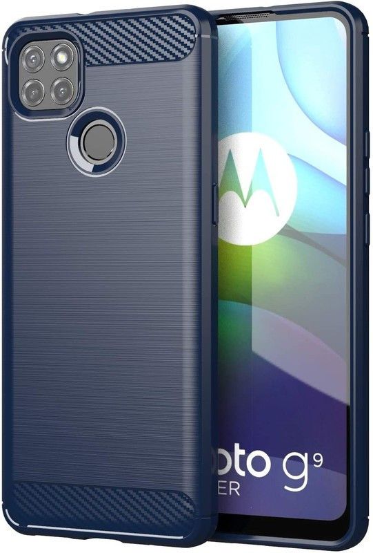 CONNECTPOINT Back Cover for Moto G9 Power  (Blue, Rugged Armor, Pack of: 1)