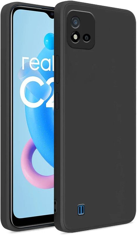 Casehub Back Cover for Realme C20, Realme C11 2021  (Black, Camera Bump Protector)