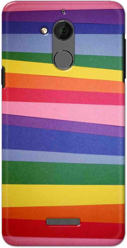 NDCOM Back Cover for Coolpad Note 5 Rainbow Color Pattern Printed  (Multicolor, Hard Case, Pack of: 1)