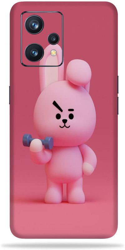 gizmo Realme 9 pro 5g Mobile Skin  (Pink Teddy multicolor skin with ultra matte finish)