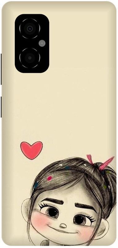 play fast Back Cover for POCO M4 5G, MZB0BRWIN, GIRL, CUTE, GIRL, LOVELY, GIRL, ANIME, LOVE  (Beige, Hard Case, Pack of: 1)