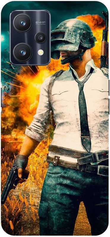 PICHKU Back Cover for REALME 9 PRO-3471-PUBG,CHICKEN,DINNER,KAR98,M416,AKM,AWM,BOYS,GIRLS,FREE,FIRE  (Yellow, Hard Case, Pack of: 1)