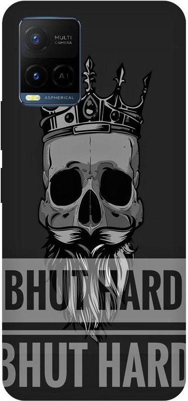 Bluvver Back Cover for Vivo Y21,V2111, Printed Bhut Hard Back Cover  (Multicolor, Hard Case, Pack of: 1)