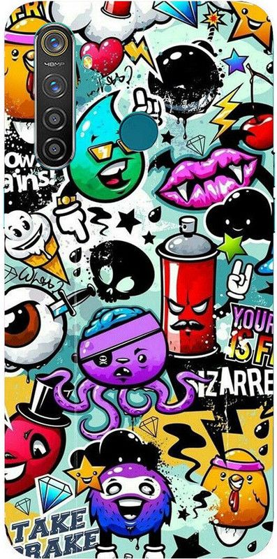 METOO Back Cover for Oppo Realme 5, Minians,Funny Quote Design Printed Back Cover Print : 112  (Multicolor, Dual Protection, Silicon, Pack of: 1)