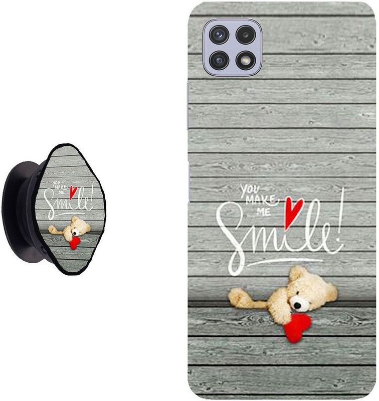 My Swag Back Cover for Samsung Galaxy A22 5G, Samsung Galaxy F42 5G  (Grey, Cases with Holder, Pack of: 2)