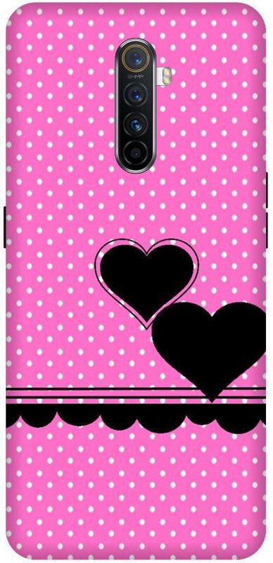 SSMORYA Back Cover for Realme X2 Pro, Pink Heart Love Multicolour Printed  (Multicolor, Shock Proof, Pack of: 1)