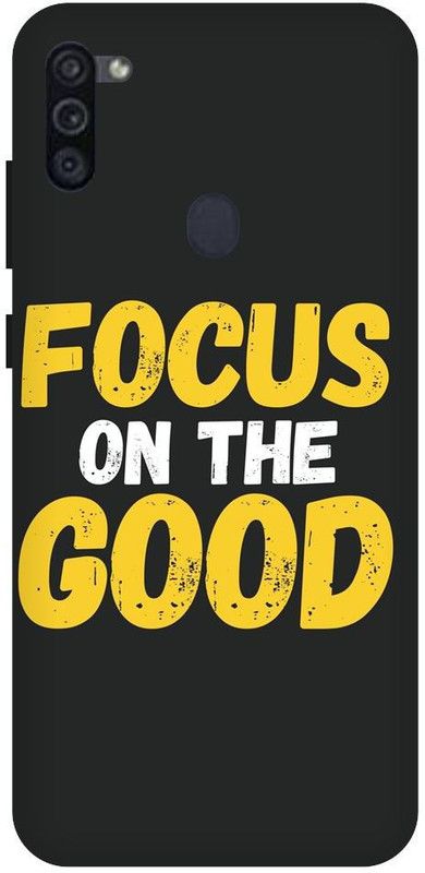 URCHIN Back Cover for Samsung M11 focus on the good, Motivational, quotes  (Multicolor, Shock Proof, Pack of: 1)