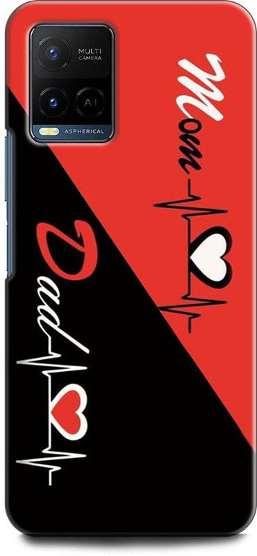 KEYCENT Back Cover for Vivo Y33T, V2146 MOTHER, MAA, FATHER, LIFE LINE, I LOVE MY MOM DAD  (Multicolor, Shock Proof, Pack of: 1)