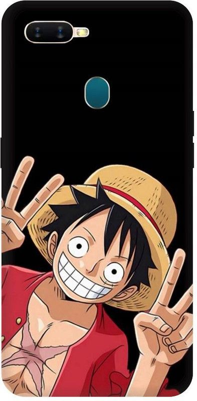 URCHIN Back Cover for Oppo A5 Luffy, Monkey D Luffy, One Piece, Pirate, Anime, Animation, Yellow, Funny, Cartoon  (Multicolor, Shock Proof, Pack of: 1)