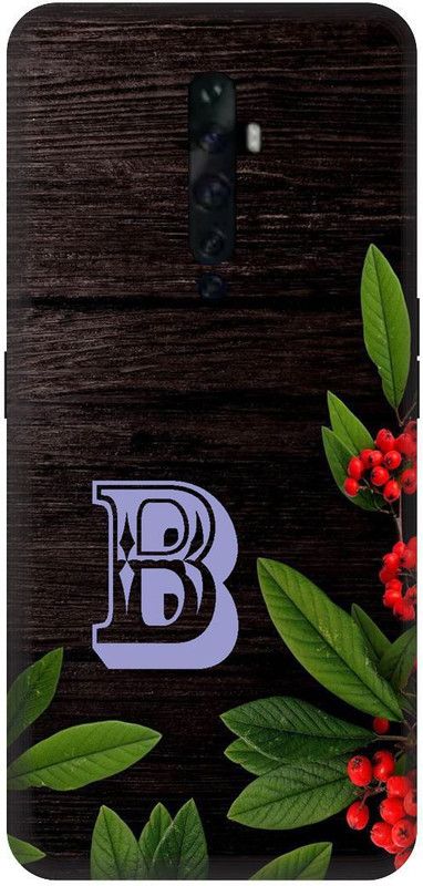 SSMORYA Back Cover for OPPO Reno 2z (B Alphabet) Printed Back Cover  (Multicolor, Hard Case, Pack of: 1)