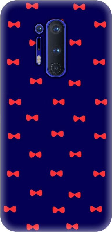 Smutty Back Cover for OnePlus 8 Pro - Bow Print  (Multicolor, Hard Case, Pack of: 1)