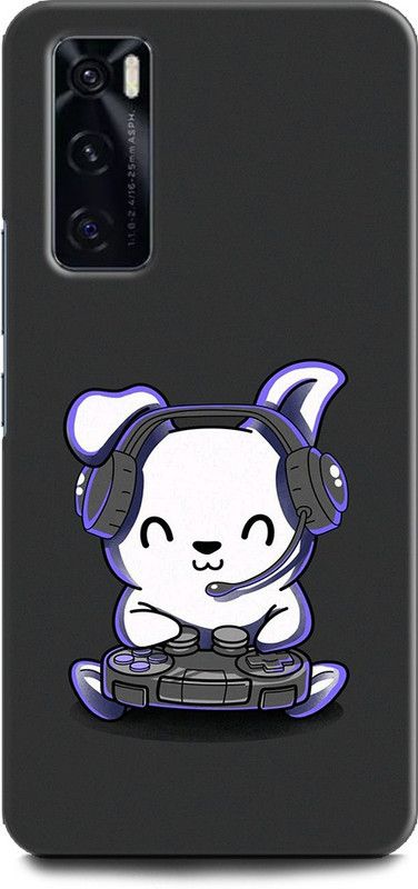 KEYCENT Back Cover for Vivo V20 SE, V2022 RABBIT, ANIMAL, ANGRY, CARTOON, ANIME, JOYSTICK  (Multicolor, Pack of: 1)