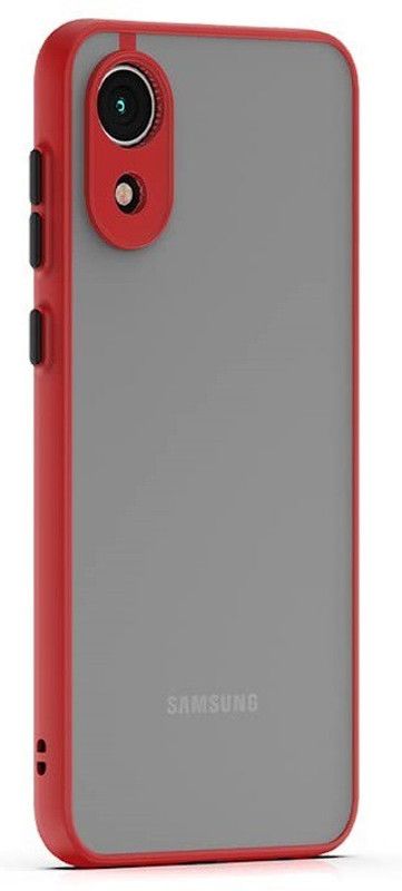 Gorilion Back Cover for Samsung Galaxy A03 Core  (Red, Camera Bump Protector, Pack of: 1)